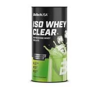 BioTechUSA Iso Whey Clear | Boisson en poudre à base d'isolat de protéines de lactosérum | 21 g de protéines par portion | Sans lactose, sans sucre et sans gluten, 400 g, Pomme Verte