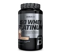 BioTechUSA Iso Whey Platinum | Mélange protéiné, créatine & acides aminés | Texture crémeuse | Vitamine B3 & zinc | Sans sucres ni gluten | Isolat & concentré de lactosérum | 908 g, Cookies & Cream