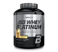 BioTechUSA Iso Whey Platinum | Mélange protéiné, créatine & acides aminés | Texture crémeuse | Vitamine B3 & zinc | Sans sucres ni gluten | Isolat & concentré de lactosérum | 1816 g, Coco-Mangue