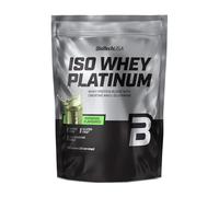 BioTechUSA Iso Whey Platinum | Mélange protéiné, créatine & acides aminés | Texture crémeuse | Vitamine B3 & zinc | Sans sucres ni gluten | Isolat & concentré de lactosérum | 454 g, Pistache