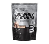 BioTechUSA Iso Whey Platinum | Mélange protéiné, créatine & acides aminés | Texture crémeuse | Vitamine B3 & zinc | Sans sucres ni gluten | Isolat & concentré de lactosérum | 454 g, Cookies & Cream