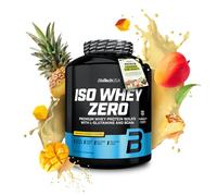 BioTechUSA Iso Whey Zero | Isolat de lactosérum à haute teneur en protéines | BCAA & glutamine | Lactose réduit, sans gluten ni sucres | 21 g de protéines par portion | 1816 g, Ananas-mangue