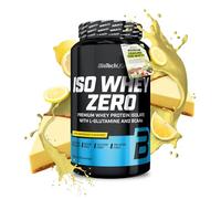 BioTechUSA Iso Whey Zero | Isolat de lactosérum à haute teneur en protéines | BCAA & glutamine | Lactose réduit, sans gluten ni sucres | 21 g de protéines par portion | 908 g, Cheesecake Au Citron