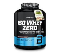 BioTechUSA Iso Whey Zero | Isolat de lactosérum à haute teneur en protéines | BCAA & glutamine | Lactose réduit, sans gluten ni sucres | 21 g de protéines par portion | 1816 g, Chocolat Noir