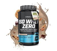 BioTechUSA Iso Whey Zero | Isolat de protéine de lactosérum de qualité supérieure | Alimenté à l'herbe | Sans enzymes | Sans sucre et sans gluten, 908 g, biscuits et crème