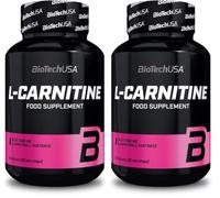 BioTechUSA L-Carnitine, Tablettes de L-carnitine avec 1000 mg de L-carnitine L-tartrate, 30 comprimés (Lot de 2)