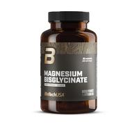BioTechUSA Magnesium Bisglycinate from organic sources | Magnésium + vitamine B6 | Complément alimentaire à base de magnésium hautement assimilable | Soutien musculaire et énergétique, 90 gélules