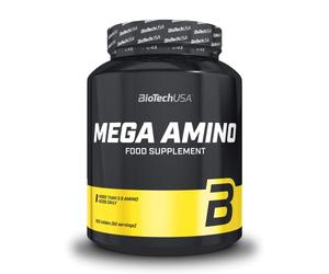 BioTechUSA Mega Amino, Complément alimentaire en comprimés, contenant des acides aminés, 500 comprimés
