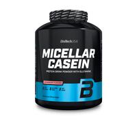 BioTech USA Micellar Casein – Absorption prolongée, Sans gluten, L-Glutamine – Fraise 2,27 kg