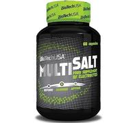 BioTechUSA MultiSalt | Equilibre électrolytique et réduction des crampes | pour les sports d'endurance | Avec Sodium, Magnésium, Potassium et Chlorure | 60 gélules