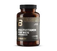 BioTechUSA Multivitamin For Men from organic sources | 13 types de vitamines bioactives | 5 types de minéraux organiques | 4 extraits végétaux pour hommes, 60 comprimés