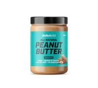 BioTechUSA Peanut Butter | Entièrement naturel | Source de protéines végétaliennes | Sans gluten, riche en fibres, sans huile de palme, 400 g, Smooth