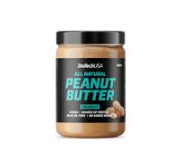 BioTechUSA Peanut Butter | Entièrement naturel | Source de protéines végétaliennes | Sans gluten, riche en fibres, sans huile de palme, 400 g, Crunchy