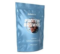 BioTechUSA Protein Brownie, Poudre de base Protein Brownie enrichie en collagène et en protéines de lactosérum, avec édulcorant, 600 g, Chocolat