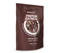 BioTechUSA Protein Oatmeal Repas fonctionnel, riche en protéines et fibres de flocons d’avoine, avec fruits secs, avec édulcorant, 1 kg, Chocolat