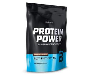 BioTechUSA Protein Power | hyperprotéiné, sans sucre, sans lactose, sans gluten | avec créatine ajoutée, 1 kg, Chocolat