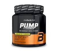BioTechUSA Pump Caffeine Free | Énergie, concentration et soutien immunitaire | 19 Ingrédients actifs | Boisson en poudre pré-entraînement, 330 g, Thé glacé au citron