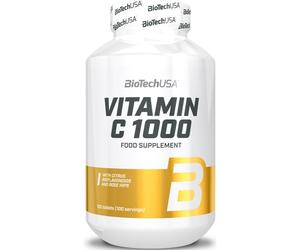 BioTechUSA Vitamin C 1000 pastilles pour soutenir le système immunitaire, prendre soin de la peau et des ongles 220 g