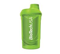 BioTechUSA Wave Shaker | Bouteille shaker | 100% étanche | Mélange amélioré | Durable et sûr | Sans BPA, 600 ml, En Couleur Vert
