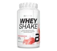 BioTechUSA Whey Shake | Protéine de lactosérum crémeuse au goût intense | BCAA et acides aminés ajoutés | Riche en fibres | Sans gluten | Texture crémeuse | 1000 g, Fraise