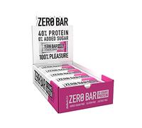 BioTechUSA Zero Bar Protein Snack | Faible teneur en sucre et sans lactose | Texture croustillante | Saveurs délicieuses, 20 * 50 g, Chocolat-Massepain