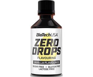 BioTechUSA Zero Drops Flavor Assaisonnement Zéro calorie saveur Vanilla 50 ml