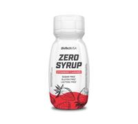 BioTechUSA Zero Syrup, Sirop aux édulcorants sans sucre et sans matières grasses, 320 ml, Fraise
