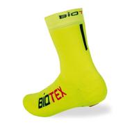 BIOTEX Chaussette couvre-chaussures unisexe pour cyclisme, chaussette hydrophobe thermique respirante, sous-vêtements techniques de sport, jaune fluo, L