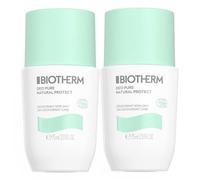 Biotherm Déo Pure Natural Protect Déodorant Soin 24h Bio Roll-On Lot de 2 x 75ml