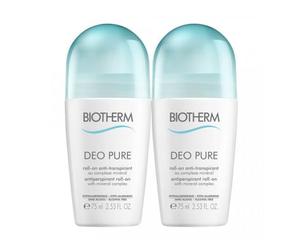 Biotherm Desodorante Pure Roll On 2x75ml