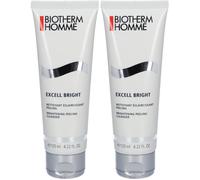 BIOTHERM Homme Excell Bright Nettoyant Éclaircissant Crème 2x125 ml