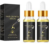 Biotin Hair Growth Serum, Extra Biotin Herbal Serum, Hair Regrowth Oil, Ginger Hair Growth Serum Essence Oil, Strong Hair Suitable for Men and Women of All Hair Types (2pcs)