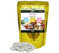 Biotine 10 000 µg/Vitamine B8 / NAKURU Beauty/Analysé et Conditionné en France (500 Comprimés de 550mg / Poids Net: 275g)