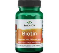Biotine 10000 mcg 60 capsules molles Swanson Health Products