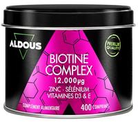 Aldous Labs Biotine Zinc Sélénium Vitamine D3 et Vitamine e 250mg 400comp