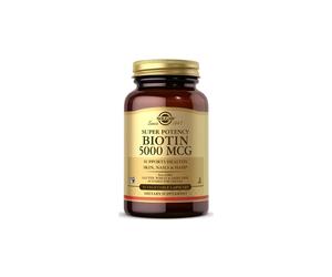 Biotine 5000 mcg 100 Capsules Végétales Solgar