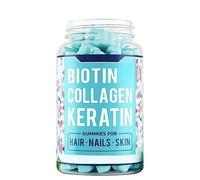 Biotine Gummies Kératine pour cheveux, peau, ongles, femmes, hommes