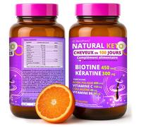 Biotine pousse cheveux très rapide| Complement Alimentaire Cheveux (biotine zinc selenium et autres 12 vitamines)| biotine cheveux pousse rapide |complement alimentaire peau NATURALKETO