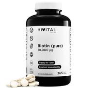 Biotine pure 10000 mcg (Vitamine B7). 365 comprimés pour un an.