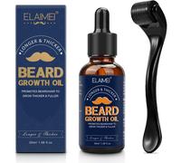 Biotine Sérum Soins Des Barbe Cheveux Croissance Kit¿Huile Barbe Homme +Dermaroller Microneedling 0.25mm, Épaississement Et Renforcement De La Croissance Des Cheveux Et De La Barbe Rouleau 3[Z1096]