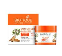Biotique Sandalwood Face and Body Sun Cream SPF 50 UVA/UVB Sunscreen