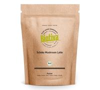 Biotiva Choco Mushroom Latte Bio 100g - Boisson au chocolat et champignons - Mise en bouteille et contrôlée en Allemagne