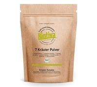 Biotiva Complexe de 7 plantes Bio 200g (2 x 100g) - mélange de plantes amères en poudre - vegan - sans additifs