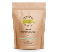 Biotiva Fenouil sucré entièrement bio 1000 g - Foeniculum vulgare - Graines de fenouil - Certifié sans substances nocives - Sachet fraîcheur refermable Biotiva