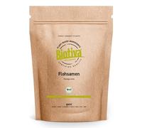 Biotiva Psyllium entier bio 250g - Pureté 99% - Sachet fraîcheur refermable - Sans lactose, sans gluten, végan - Conditionné en Allemagne