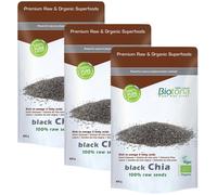 Biotona Chia Seed Graines De Chia Noirs Bio Sachet 400g Promo 2+1 Gratuit