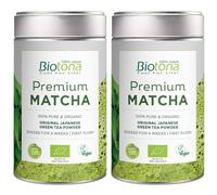 Biotona Premium Matcha Bio | 1+1 GRATUIT Poudre 2x80 g