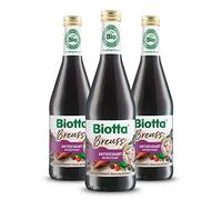 BIOTTA - Breuss - Soutient les défenses des cellules - Jus de fruits et légumes 100% Bio - Betterave lacto-fermenté, cassis, raisin - Haute teneur en vitamine C et antioxydants - 500ml - Lot de 3.