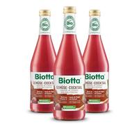 Biotta Cocktail de Jus de Légumes Bio - 500ml - Lot de 3 | Tomates, carottes, céleris et betteraves rouges, fines herbes bio et pointe de sel marin, idéal apéritif ou soupe