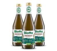 Biotta Jus de Choucroute Lacto-Fermenté Bio - 500ml - Lot de 3 | Chou blanc bio fermenté, source de vitamine C, favorise l'équilibre de la flore intestinale, vegan